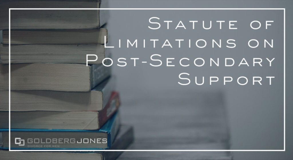 Statute Of Limitations on College Education? Divorce For Men