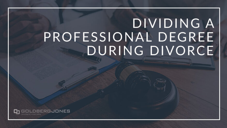 is an educational degree property division